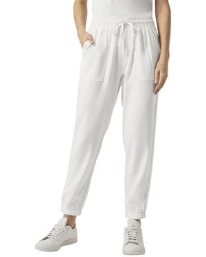 Splendid Lakeside Linen-blend Jogger - White