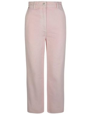 Burberry Leather-Trim Jean - Pink