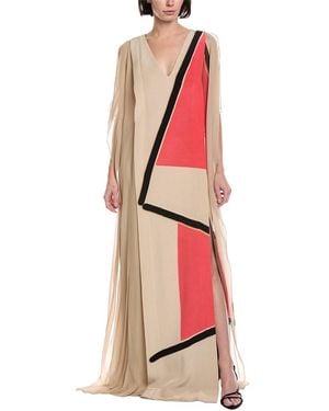Akris Silk Maxi Dress - Red
