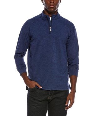 J.McLaughlin J. Mclaughlin Featherweight Knit 1/4-Zip - Blue