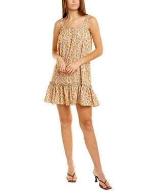 CELINA MOON Mini Tank Dress - White