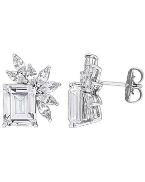 Rina Limor 11.76 Ct. Tw. Lab-Grown Created Sapphire Cluster Stud Earrings - Metallic