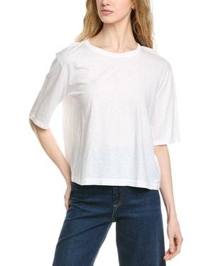 Michael Stars Reid Oversized Crewneck Top - White