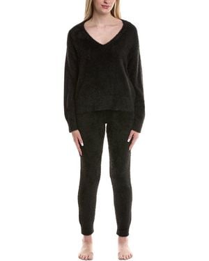 Pj Salvage 2Pc Cosy & Chic Pyjama Set - Black