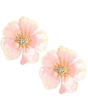 Eye Candy LA Ashley Resin Statement Earring - Pink