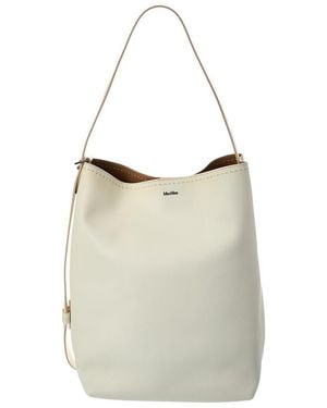 Max Mara Leather Shoulder Bag - Natural
