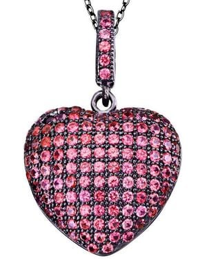 Suzy Levian CZ Jewelry Suzy Levian Silver Cz Pendant Necklace - Pink