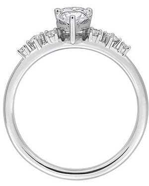 Rina Limor 1.13 Ct. Tw. Created Moissanite Engagement Ring - White