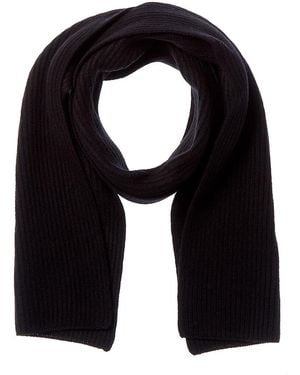 NAADAM Collection Ribbed Wool & Cashmere-Blend Scarf - Blue