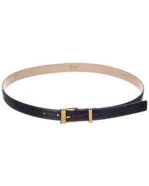 KHAITE Manhattan Leather Belt - Black