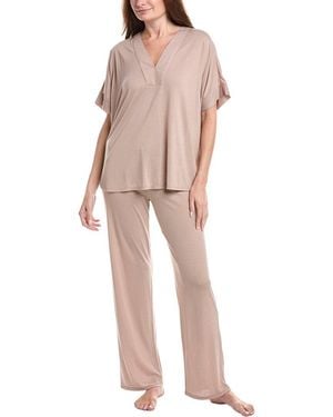 Natori 2Pc Congo Pajama Pant Set - Pink