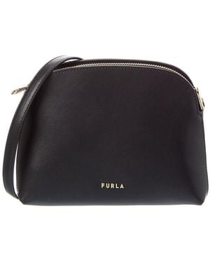 Furla Zelda Leather Crossbody - Black