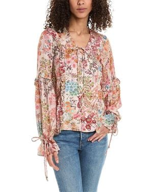 Ted Baker Ruffle Blouse - Red