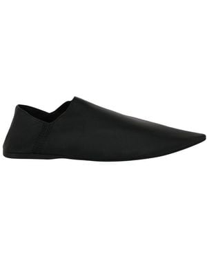 Balenciaga Pointed Leather Flat - Black