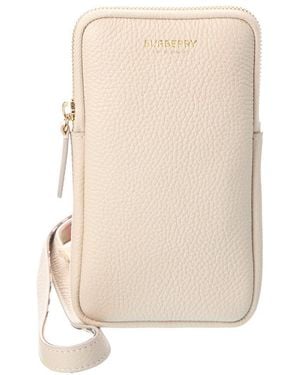 Burberry Leather Crossbody - Natural