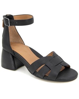 Gentle Souls Myla Leather Sandal - Black