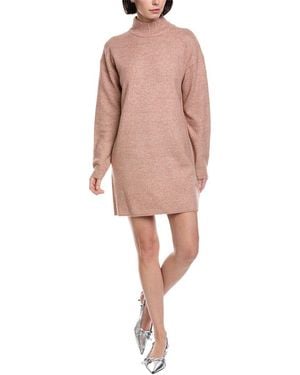 Fate Turtleneck Wool-Blend Sweaterdress - Pink