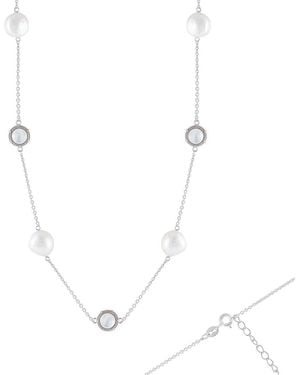 Splendid 9-10Mmmm Pearl Necklace - White