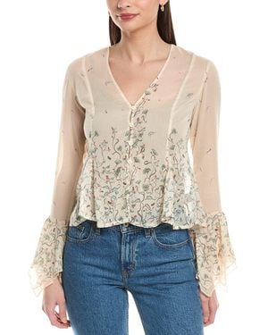 To My Lovers Floral Top - Blue