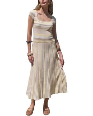 Moon River Midi Dress - Natural