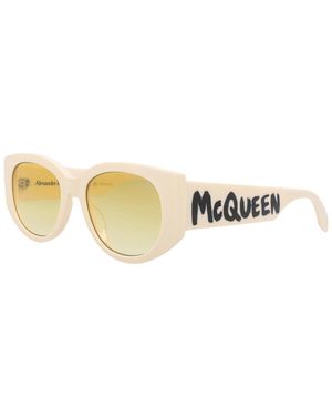 McQueen Am0330S 54Mm Sunglasses - Natural