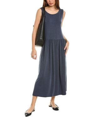 Eileen Fisher Ballet Neck Dress - Blue