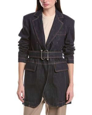 Max Mara Domino Denim Jacket - Black