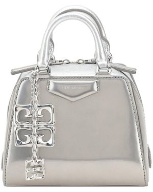 Givenchy Antigona Cube Leather Bag - Grey