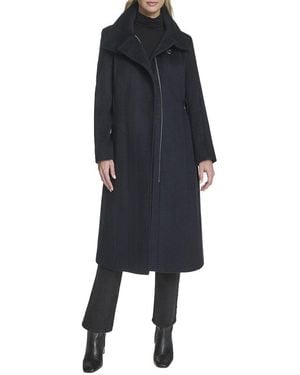 Cole Haan Wool-Blend Jacket - Blue