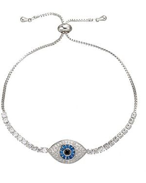 Eye Candy LA Cz Eye Bracelet - Metallic