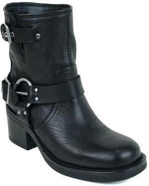 Kenneth Cole Stride Leather Bootie - Black