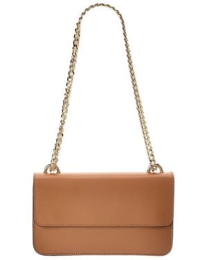 Italian Leather Tess Leather Crossbody Bag - Brown