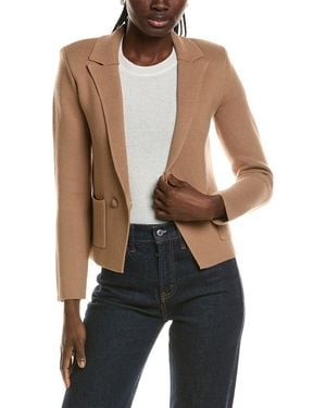 L'Agence Sofia Knit Blazer - Blue
