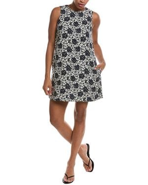 Madewell Mini Linen Shift Dress - Brown