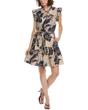Julia Jordan Printed Flex Mini Dress - Blue