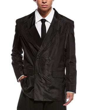 Valentino Giacca Silk Jacket - Black