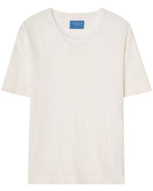 Robert Talbott Davis Linen Jersey T-Shirt - White