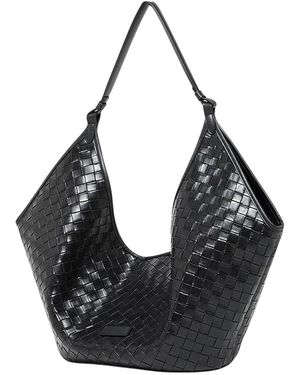Adele Berto Leather Tote - Black