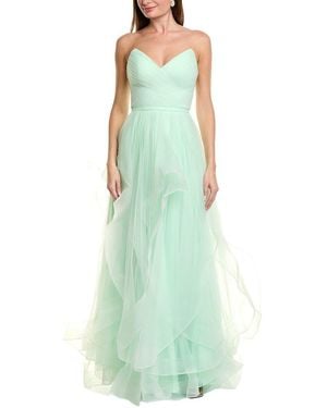 Issue New York Strapless Gown - Green