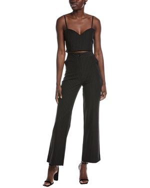 Gracia 2Pc Top & Pant Set - Black