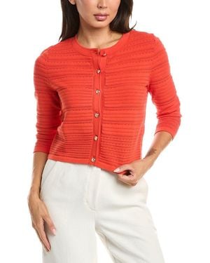Tahari The Alessandra Cardigan - Red