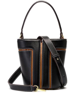 Adele Berto Leather Tote - Black