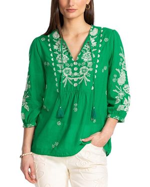 Johnny Was Hyacinth Blouse - Green