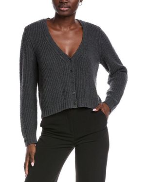 Eileen Fisher Fluff Cashmere-Blend Cardigan - Grey