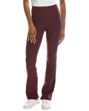 Beyond Yoga 30in Spacedye Gemini Colorblock Side Slit Pant - Red