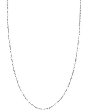 HAWLEY ST 14K Rolo Necklace - White