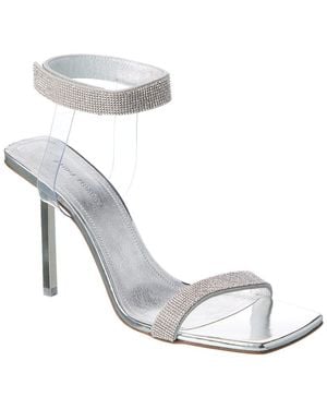 AMINA MUADDI Rih Vinyl & Leather Sandal - White