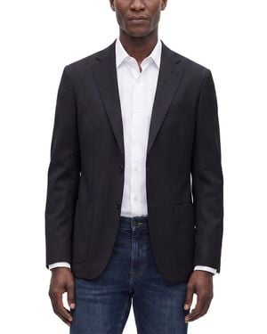 Corneliani Cc Collection Virgin Wool Slim Fit Semi-Lined Blazer - Blue