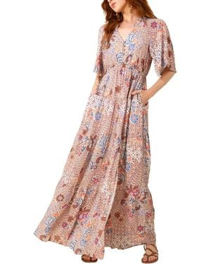 Hale Bob Lia Maxi Dress - Pink