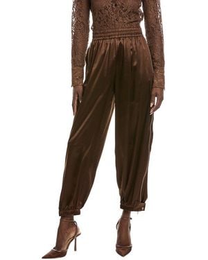 Co. Articulated Vented Silk Pant - Brown